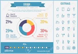 Drink Infographic Template Elements And Icons Infograph Includes