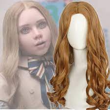 M3GAN Cosplay Wig AI Doll Robots Megan 60cm Long Curly Hair WIgs For Girl  Women | eBay