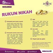 Rukun nikah ada 5 perkara, apa saja itu? 5 Rukun Nikah Dan Penjelasannya Fatwa Nu Ayat Ayat Agama