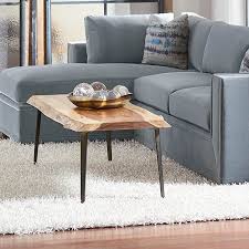 New and used items, cars, real estate, jobs, services, vacation rentals and more virtually anywhere in modern chrome metal coffee table base $25 base only, you supply the top of your choice. 54 Live Edge Rectangular Cocktail Table With Metal Legs Mcaleer S Office Furniture Mobile Al