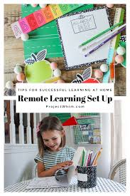 The Ultimate Remote Learning Set Up For Small Spaces Homeschool Organization Area At Home Homeschool Organization Homeschool Preschool At Home