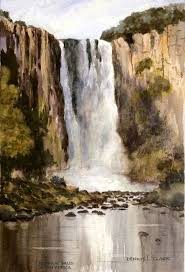 Online Art Class How To Paint Waterfalls Part 4 Paint Basket Tv Waterfall Paintings Watercolor Landscape Abstract Art Painting Click the subscribe watching more videos. online art class how to paint