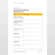 • um eine vorlage in outlook zu erstellen, die sie öffnen sie eine neue mail. Handout Vorstellung Unternehmen Vorlage Business Wissen De