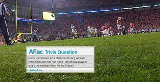 Dec 05, 2009 · the aflac trivia question in the seccg posted. Espn College Football On Twitter Can You Answer Tonight S Aflac Trivia Question Reply With Aflactrivia To Submit Your Response Http T Co Fml9a8va94 Twitter