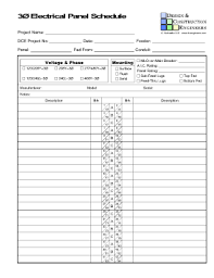 Labeling your electrical panel can save time and confusion during a crisis. Electrical Panel Schedule Template Pdf Label Templates Circuit Breaker Panel Electrical Panel
