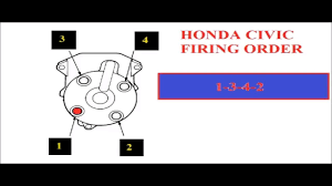 Honda distributor wiring colors reference diagram; Honda Civic Distributor Firing Order Youtube