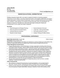 A Professional Resume Template For A Senior Educational Administrator Want It Download It Now Job Resume Samples Education Resume Resume Examples