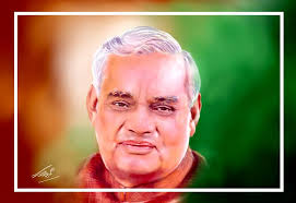 A tribute to the former Prime Minister of India Atal Bihari Vajpayee jee.  My oil pastel painting.. Hope you all like it....