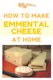 Emmental Cheese Recipe To Make At Home How To Eat Curd Nerd Cheese Making Recipes Raw Cheese Cheese