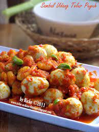 Just My Ordinary Kitchen Sambal Udang Telur Puyuh Resep Masakan Masakan Indonesia Resep Masakan Indonesia