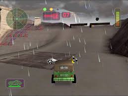 car fighting his way