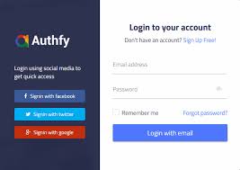 Authfy Responsive Login And Signup Page Template Page Template Sign Up Page Templates