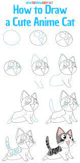 Cat sketch cat tattoo animal sketches animal art illustration drawing tutorial animal drawings drawings art. How To Draw A Cute Anime Cat How To Draw Easy