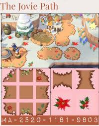 Be sure to build some cliffs leaving a path leading into your island, then lay down some custom cherry blossom paths to add to the aesthetic. 18 Festive Holiday Paths Decoration Animal Crossing New Horizons Design Codes For Christmas Animal Crossing World