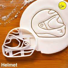 Motorbike Helmet Cookie Cutter Motorcycle Riders Themed Etsy Motorbike Helmet Horse Cookies Cutter Motorbikes