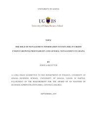 Credit unions only offer services to. Pdf Topic The Role Of Management Information System Mis In Credit Unions Growth Profitability And General Management In Ghana