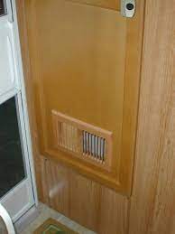 Install An Extra Vent To The Bottom Of The Bathroom Door To Add Ventilation Vintage Trailer Interior Rv Diy Rv