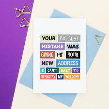 20% off with code summerpartyz. Funny New Home Card New House Card Moving House Funny Etsy New Home Cards House Card Housewarming Card