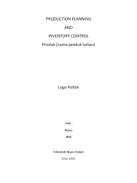 Format Laporan Ppic