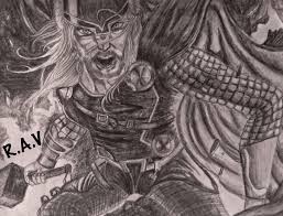 How To Draw Thor Step By Step Drawing Guide By R A V Dragoart Com