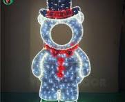 Christmas Decorations 2D Standing Photo Frame Snowman LED ...