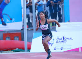 Subramanian Siva of Services clears a height of 5.31m to break the national  record in the men's pole vault. The old record was 5.30m also by him.  Swapna Barman of Madhya Pradesh