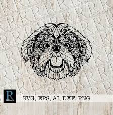 Download Zentangle Shih Tzu Dog Svg File Artofit