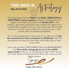 Keep things as normal as possible. This Week In Astrology Trinity Of The Soul Inner Child Healing Mercury Enters Cancer Discover Your Purpose