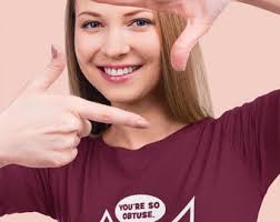 Math T-shirt Geek T-shirt Math Geek T-shirt You're so Obtuse T-shirt School  T-shirt Mens Ladies Womens Youth Kids T-shirt