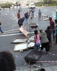 Uct Students Set Paintings Alight News24