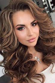 You can also wear a big silver rounded pair of earrings to complement the hairdo. Long Hair Big Curls Hairstyle Novocom Top