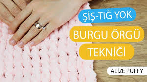 Burgu Orgu Teknigi Sis Yok Tig Yok Alize Puffy Ile Battaniye Yapim Orgu Battaniye Boncuk