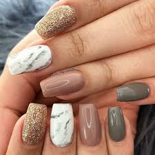 Square Nails Marble Nails Gold Glitter Nails Fall Nails Acrylic Nails Gel Nails Gold Glitter Nails Square Nails Fall Gel Nails