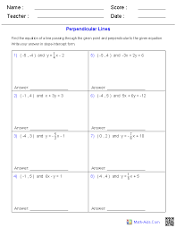 Pythagorean theorem proof (answer key). Geometry Worksheets Parallel And Perpendicular Lines Worksheets