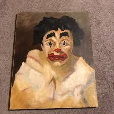 Mid 20th century oil painting by artist Brigitte M