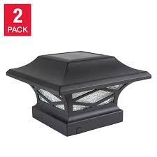 We also offer round solar post caps by classy caps. Classy Caps Kingsbridge Dual Lighting Solar Post Cap 2 Pack Costco