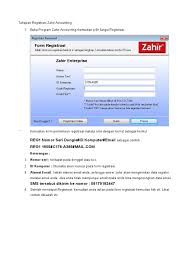 Mar 20, 2018 · release registrasi zira muncul pesan eror different account. Panduan Registrasi Zahir Accounting