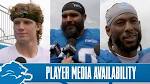 Detroit Lions players meet with the media | 2026 Training Camp Day 