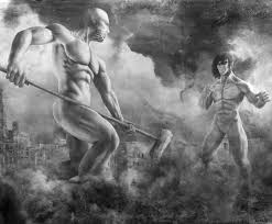 Ymir was smiling and she no longer looked like a slave (her clothes were clean too), which implies that her spirit is free now and she is also free to do whatever she wants. Eren Vs The War Hammer Titan Liberio 854 Chapter 10 Attack On Titan Art Attack On Titan Anime Attack On Titan Series
