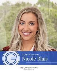 Join us in wishing a very Happy Birthday to Attorney Nicole Blais! 🎉🎂  Your dedication, passion, and commitment to our clients inspire us all.  #TheGrifeLawFirm #LawFirmLife #FloridaLawyer #BirthdayCelebration