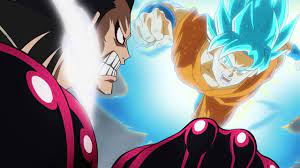 This technique gives off the impression of luffy's arms multiplying while coiling back and then releasing a powerful barrage of fists that can even tear through the thickest of defenses. Super Saiyan Blue Goku Vs Luffy Gear 4 Dragon Ball Z X One Piece 3ds Crossover Youtube