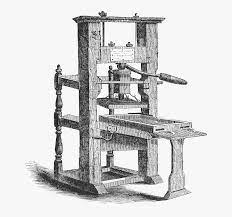Johannes gutenberg started experimenting with printing by 1438. Johannes Gutenberg Printing Press Ink Free Transparent Clipart Clipartkey