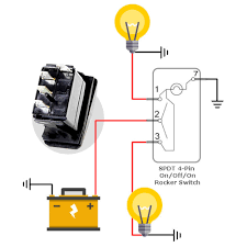 See a full writeup of the difference between the switch cap types here. 4 Pin Rocker Switch Wiring Diagram