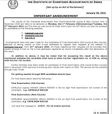 .of india (icai) releases the exam pattern for ca intermediate. Ca Final Result 2021 Icaiexam Icai Org Icai Chartered Accountants Exam Merit List