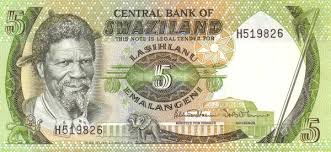 How many swazi lilangeni is a russian ruble? Swaziland 5 Emalangeni 1982 1986 Sobhuza Ii Foreign Currency