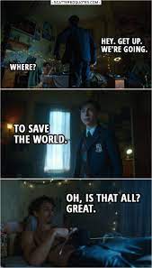 Get Up We Re Going Where Scattered Quotes Funny Umbrella Academy Umbrella