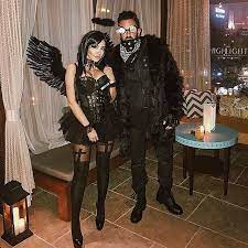 Dark Angel Matching Costumes Scary Couples Halloween Costumes Couples Costumes Angel Halloween Costumes