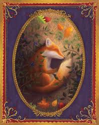 Sleeping Fox By Gina Matarazzo Fox Painting Art Illustration Art