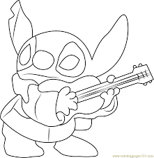 Просматривайте этот и другие пины на доске lio and stitch пользователя helen juniper kilian. Stitch Playing Guitar Coloring Page For Kids Free Lilo Stitch Printable Coloring Pages Online For Kids Coloringpages101 Com Coloring Pages For Kids
