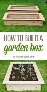A step by step tutorial for how to make a raised vegetable planter our of wood. How To Make A Garden Box